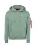 Alpha Industries Kapuzenpullover in lind - 0002