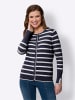 Heine Cardigan in marine-ecru-gestreift
