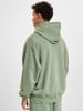 DEF Zip-Kapuzenpullover in green washed