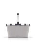 Reisenthel carrybag - Einkaufskorb (teddy leo olive) in herringbone grey
