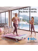 ABRIHOME Laufband in Rosa mit 15% Steigung 150 kg und Fernbedienung