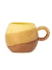 Bloomingville Becher PAULA Gelb Braun mit Henkel