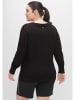 sheego Funktions-Sweatshirt in schwarz