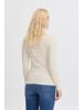 ICHI Langarm IHCELLA Tight fit in Oatmeal stripe