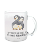 Mr. & Mrs. Panda Glühweinbecher Pinguine Kuscheln mit Spruch in Transparent