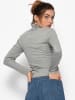 SASSYCLASSY Langarmshirt mit Rollkragen in Grau