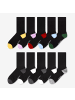 Occulto 10er Pack Muster Baumwollsocken Gertrud in Schwarz-Herbst
