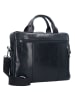 Leonhard Heyden Roma Aktentasche Leder 37 cm Laptopfach in schwarz
