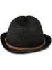 styleBREAKER Trilby Sonnenhut in Schwarz-Braun