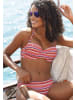 LASCANA Bügel-Bandeau-Bikini in orange gestreift