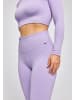 SNOCKS Gerippte Leggings in Pastelllila