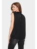 SAINT TROPEZ Ärmellose Bluse AileenSZ Gerade Passform in Black
