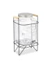 relaxdays Getränkespender in Transparent/ Schwarz - 8 l