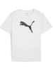 Puma T-Shirt "TeamRISE Logo Jersey Cotton Jr" in Weiß