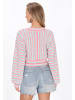 IZIA Sweater in turquoise multicolor