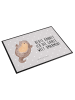 Mr. & Mrs. Panda schreibtischmatte Otter Umarmen mit Spruch in Grau Pastell