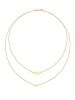 Elli Halskette 925 Sterling Silber Geo, Kreis in Gold
