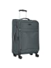 D&N Travel Line 9204 4 Rollen Trolley M 66 cm mit Dehnfalte grau