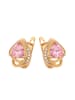 faina Women Drop Earrings in Rose Gold Pink