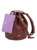 DuDu Filicudi Beuteltasche Leder 14 cm coffee brown