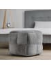 Homestyle4u Polsterhocker 46x41x46 in Grau