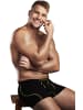normani 6 Herren Baumwoll-Boxershorts in Gelb/Grün/Rot