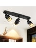 ZMH Deckenleuchte in schwarz Modern 3-flammige GU10 Deckenspot Schlafzimmerlampe