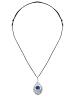 mantraroma 925er Silber - Kettenanhänger (L) 20 x (B) 39 mm mit Lapis Lazuli