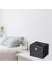 relaxdays Schmuckkasten in Schwarz - (B)24 x (H)18,5 x (T)19 cm