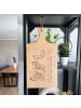 Mr. & Mrs. Panda Holzschneidebrett Raupe Schmetterling mit Spruch in Transparent