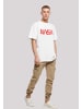 F4NT4STIC Heavy Oversize T-Shirt NASA Modern Logo in weiß
