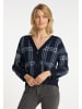 usha BLUE LABEL Strickjacke in Marine Mehrfarbig