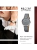 Regent Armbanduhr-Analog dunkelgrau mittel (ca. 36mm) Regent Lederarmband