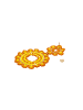 IZIA Women Earrings in Orange