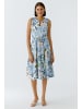 Oui Midikleid in blue white