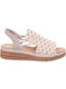 rieker Keilsandaletten in beige kombi