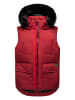 Navahoo Steppweste Zimthäschen XIV in Dark Red