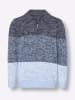 Sieh an! Pullover in rauchblau-eisblau-gemustert