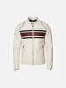 KOROSHI Biker-leder-effektjacke in weiß