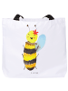 Mr. & Mrs. Panda Reisetasche Biene Happy ohne Spruch in Weiß