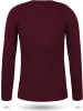 Normani Outdoor Sports Damen Merino Langarm-Shirt Mandurah in Rot