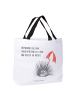 Mr. & Mrs. Panda Reisetasche Seeigel mit Spruch in Weiß