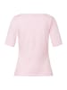 More & More klassisches Basic-Kurzarmshirt in sorbet rose
