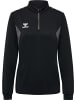 Hummel Trainingsjacke "Hmlauthentic Half Zip Sweat Woman" in Schwarz
