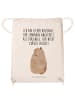 Mr. & Mrs. Panda Turnbeutel Murmeltier mit Spruch in Creme