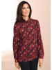 GOLDNER Elegante Bluse in trageangenehmer QualitÃ¤t in rot / schwarz / gemustert