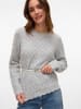 Vero Moda Strickpullover in Light Grey Melange