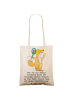 Mr. & Mrs. Panda Stofftasche Tennis Trainerin Spaß mit Spruch in Creme