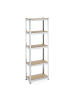 relaxdays Schwerlastregal in Silber - (B)60 x (H)180 x (T)30 cm