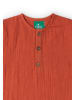 Little Green Radicals Short Sleeved Henley Top in Red